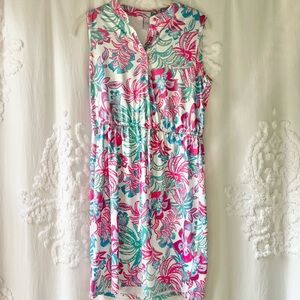 Stiff Parker Collection Floral Sleeveless Sun Protection Dress
